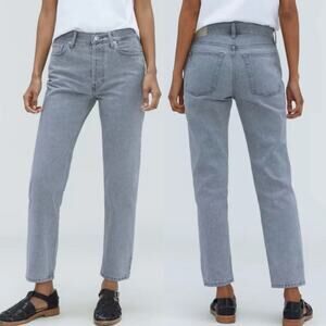 Everlane Size 27 LONG Women’s The Relaxed Straight Jean Rigid Slouch Grey Casual